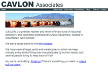 Tablet Screenshot of cavlon.com